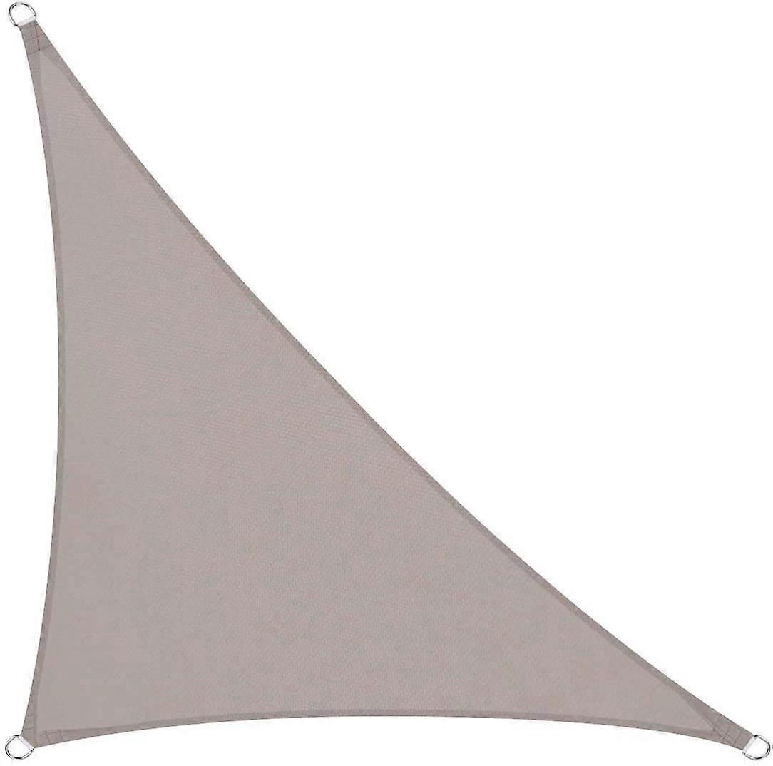 Triangular shade sail, 5x5x7.1m, waterproof, anti-ultraviolet, light gray