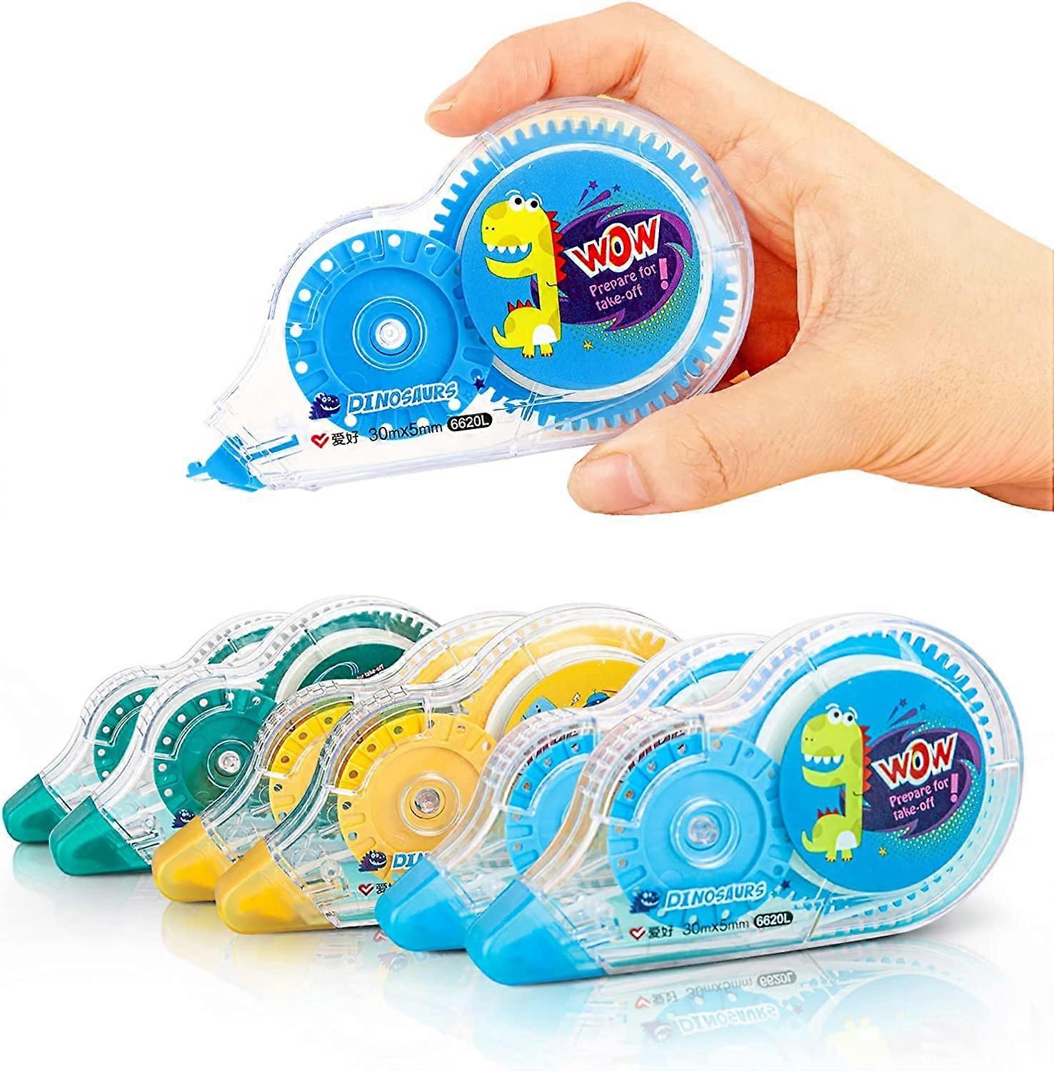 Correction Tape, White Tape, 6-Pack, Instant Correction, Smooth Use