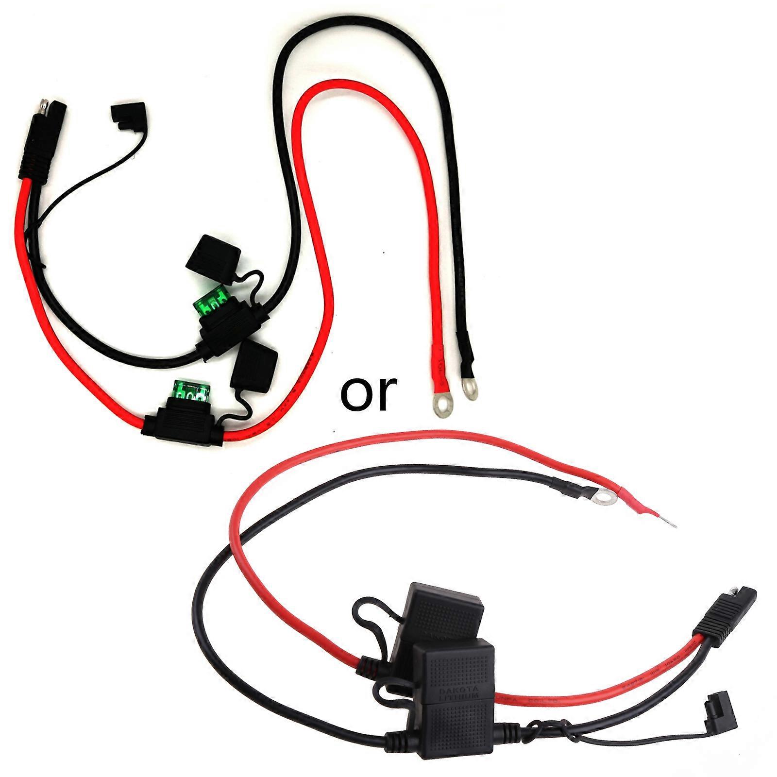 Quick Release SAE Cable Terminal O Ring Connector Battery Charger Adapter Wire