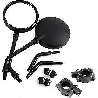 3,85 'runder Motorradspiegel passend für 10 mm Schraube Motorradlenker 22 mm Seitenspiegel