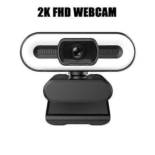 New 4K Ultra-Clear USB Webcam With Microphone For Desktop PC Camera Broadcast Video Calling Conference Work Fill Light Web Cam