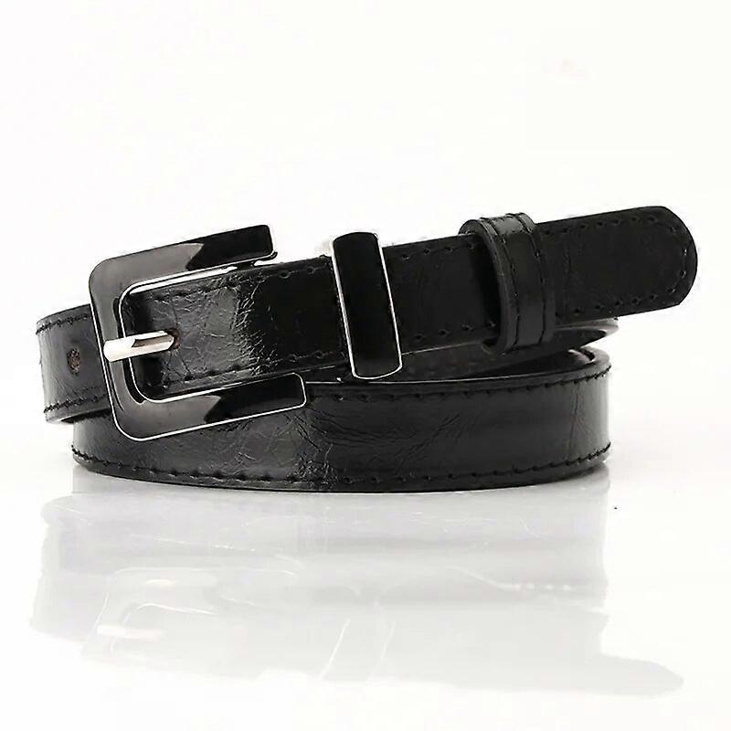 חגורה לנשים סגסוגת אבזם נשים ג'ינס חגורה שמן עור שמלת נשים חגורת מותניים שחור פראי ירוק חגורת מותן