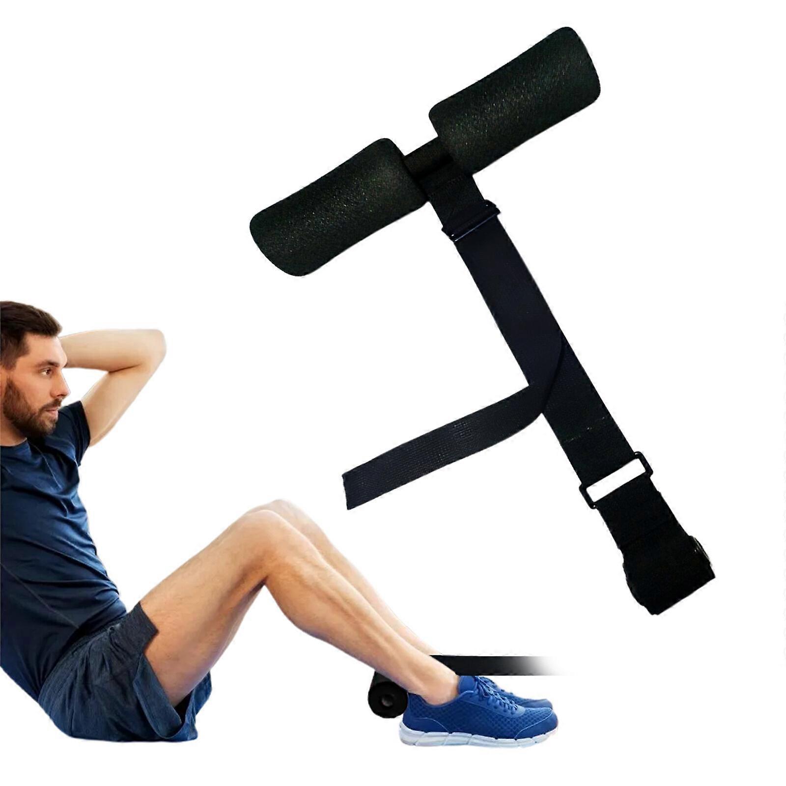 Adjustable Hamstring Curl Strap for Sit-ups, Core Training, Squats - Convenient and Sturdy Home Fitness Equipment (28cm)