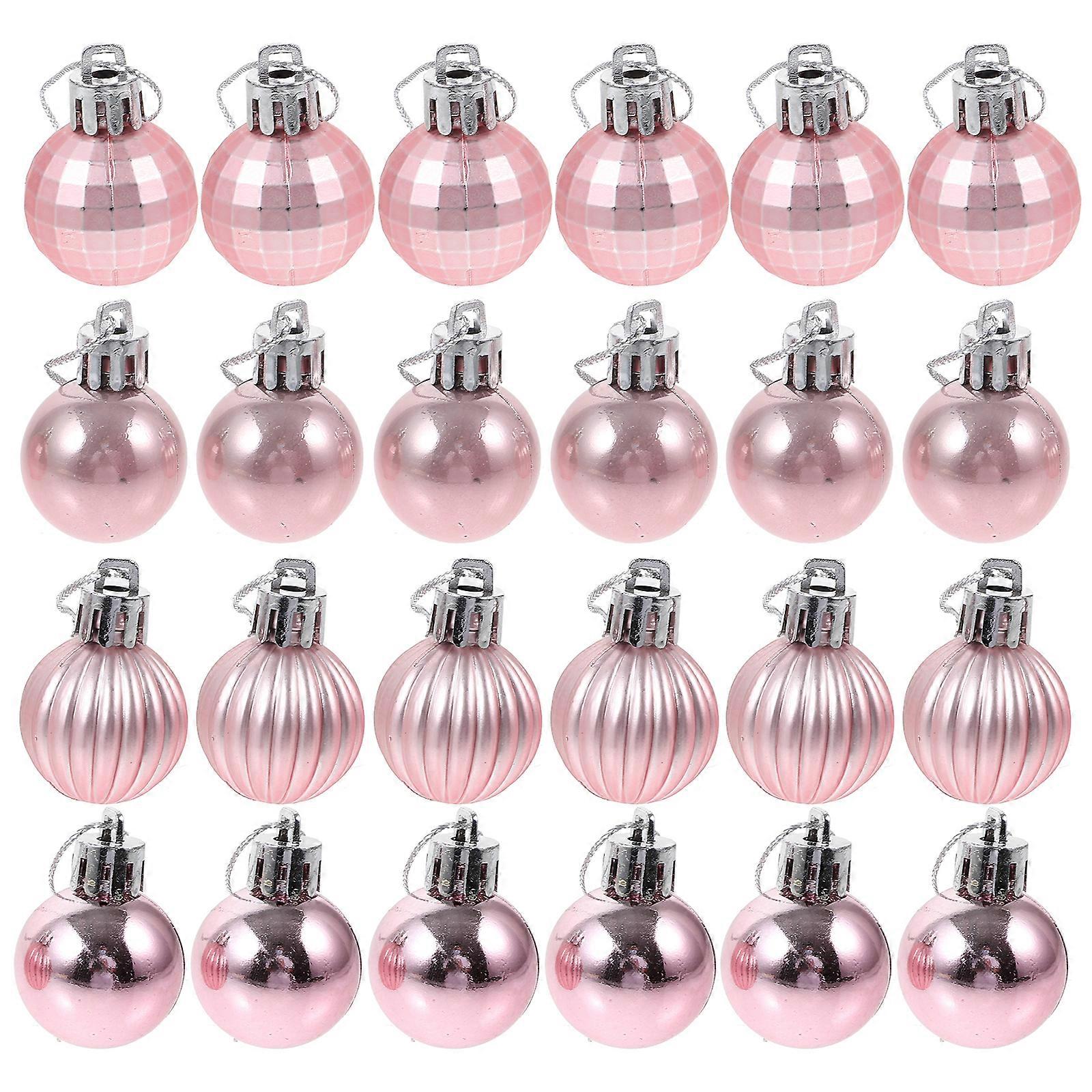 24Pcs Christmas Hanging Balls Creative Tree Hanging Decors Scene Layout Props
