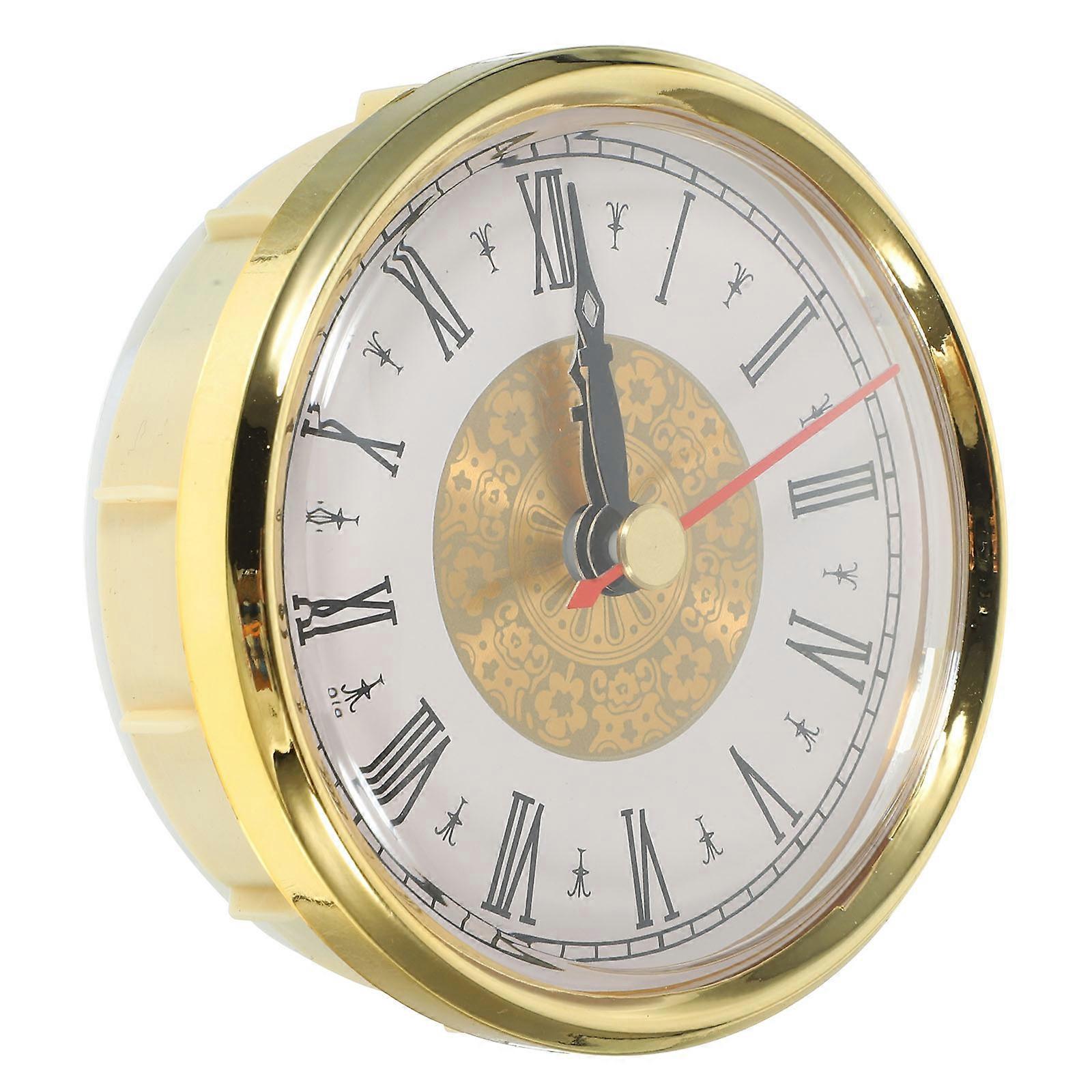 Retro Clock Insert DIY Round Clock Head Roman Number Inlaid Clock Head Clock Pendant
