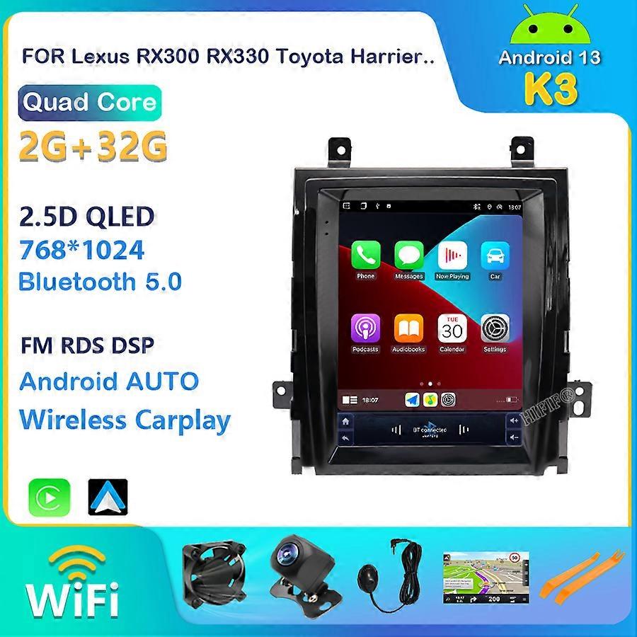 Car Radio For Cadillac ESCALADE 2007 Tesla Android 13 Stereo receiver Central Multimedia Player DVD Navigation 2007-2012