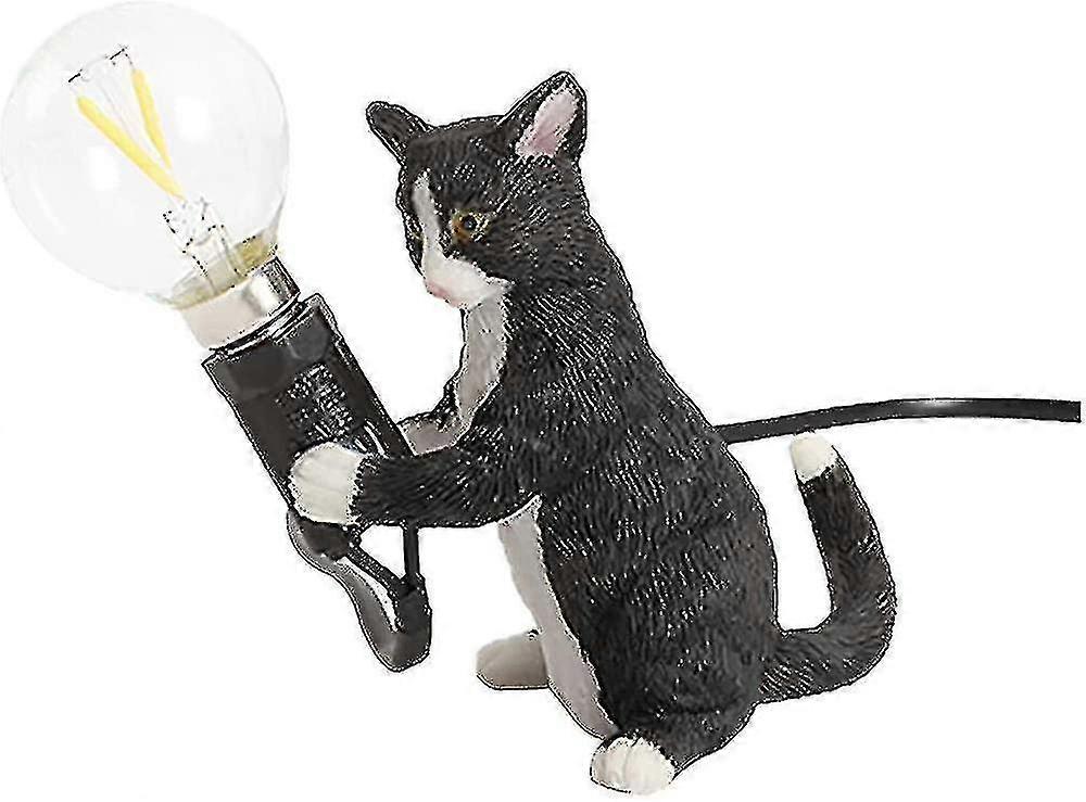 Resin Cat Lamp Mini Cat Table Lamp