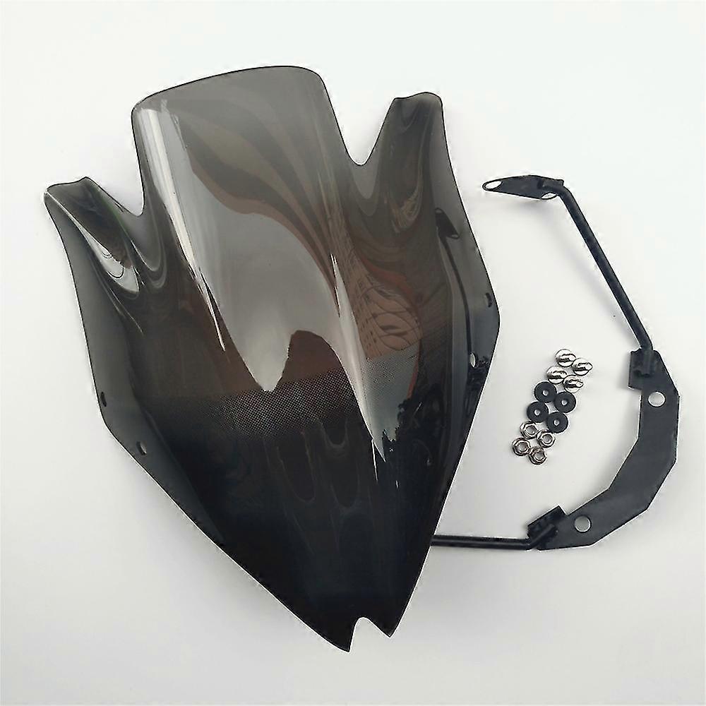 4 Colors For Kawasaki Z750 Z750r 2007-2012 Z 750 2008 2009 2010 2011 Motorcycle Windshield With Stand Spoiler Bubble Windscreen Smoke Black