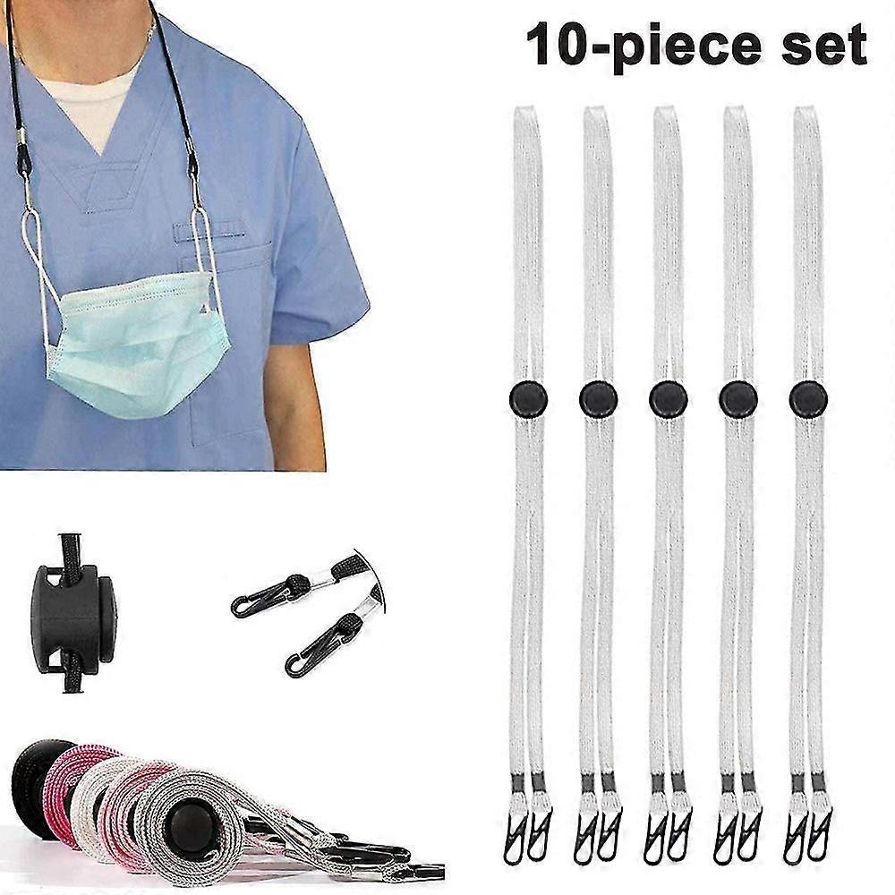 Face Mask Lanyard Adjustable Length Extender Strap Loops Windproof Rope