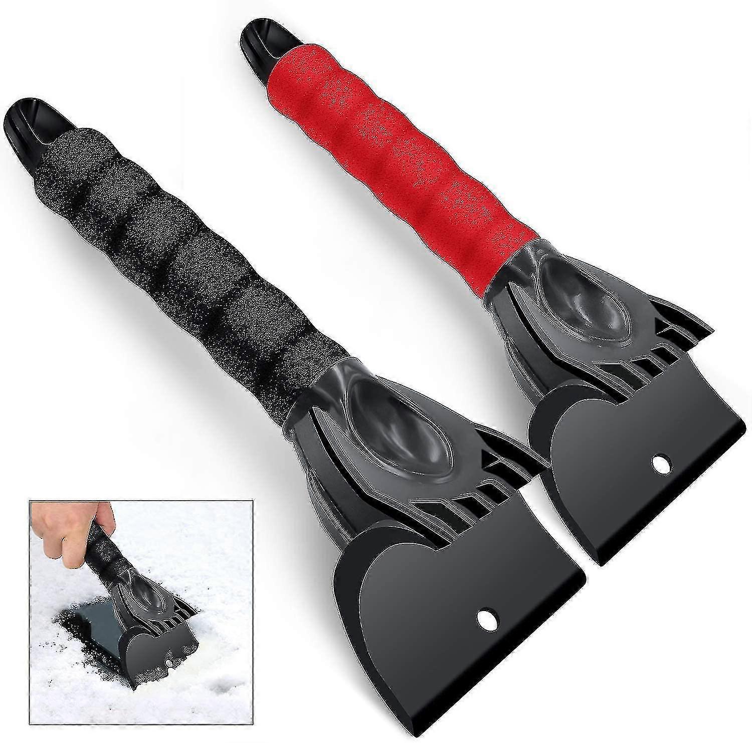 2pcs Car Ice Scraper, Car Windshield Snow Removal, Car Snow Removal, Ice Scraper, Snow Shovel Tool, Wiper For Windshield Snow Removal And Snow Removal