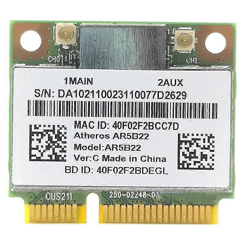 Ar5b22 Wireless Network Card, 300m 5g -band Game 4.0 Bluetooth Mini Wireless Network Card