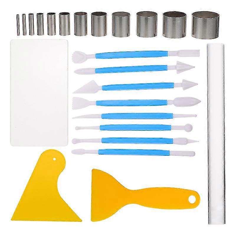 1 Set Of Clay Tool Set Dotting Pens Acrylic Scraper For Diy Pottery Clay
