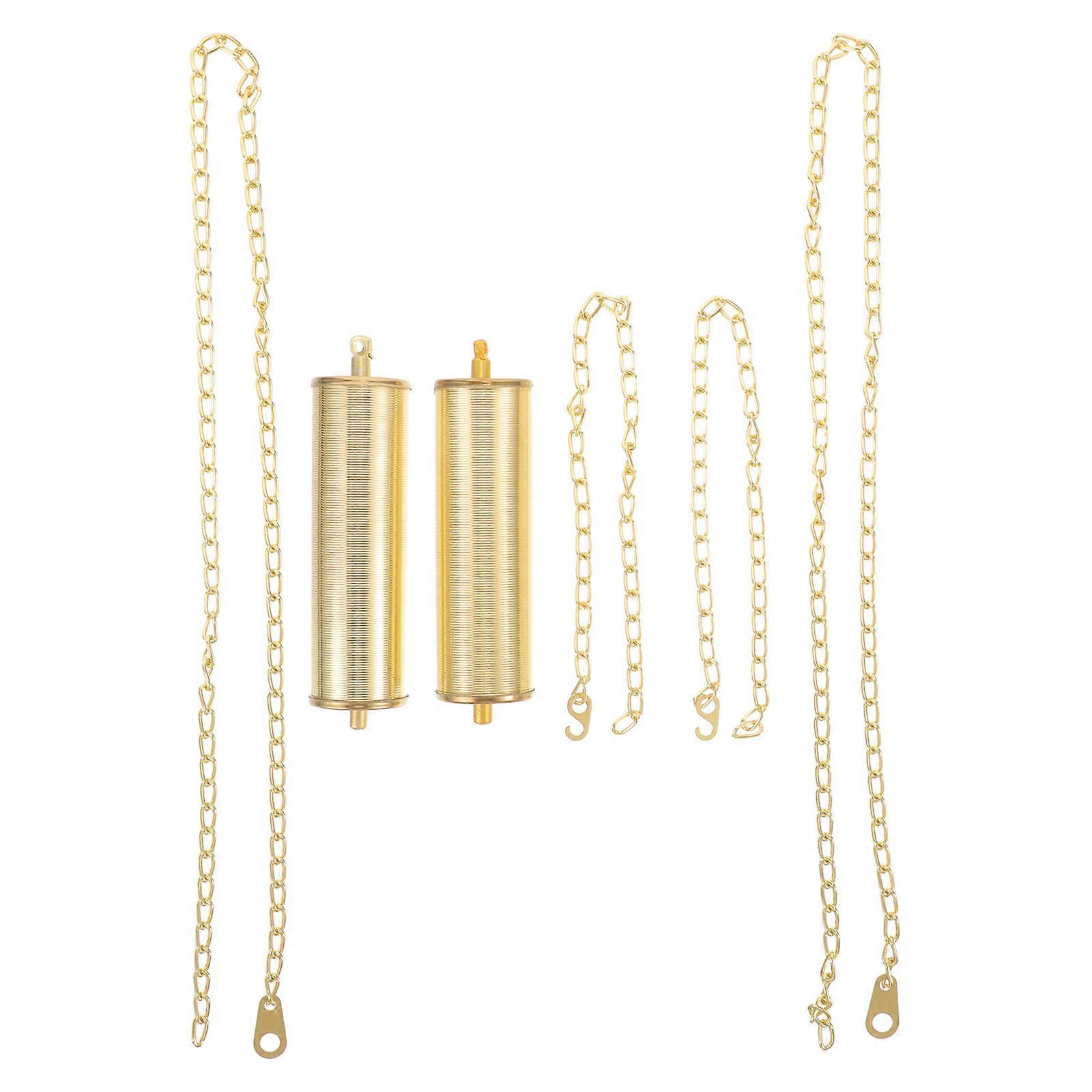 1 Set of Clock Iron Chain Weight Replacement DIY Wall Clock Part Chain Weight Wall Clock Mechanism Part