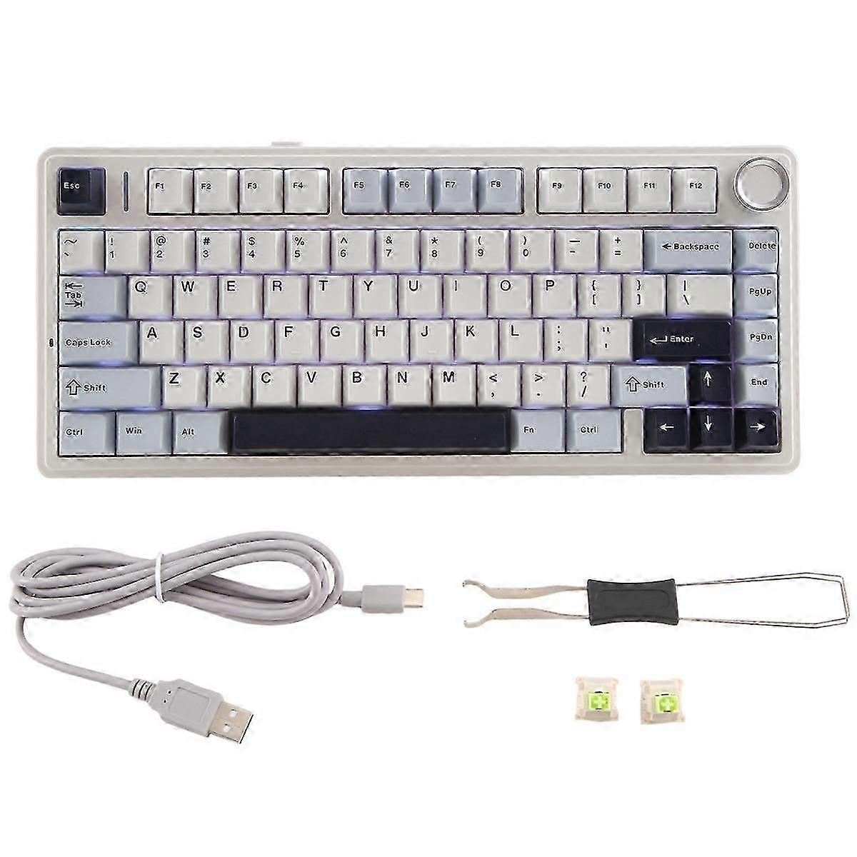 AULA F75 80 Mechanical Keyboard Hot-Swap Wireless Keyboard Bluetooth Wireless PBT Gaming Keyboard