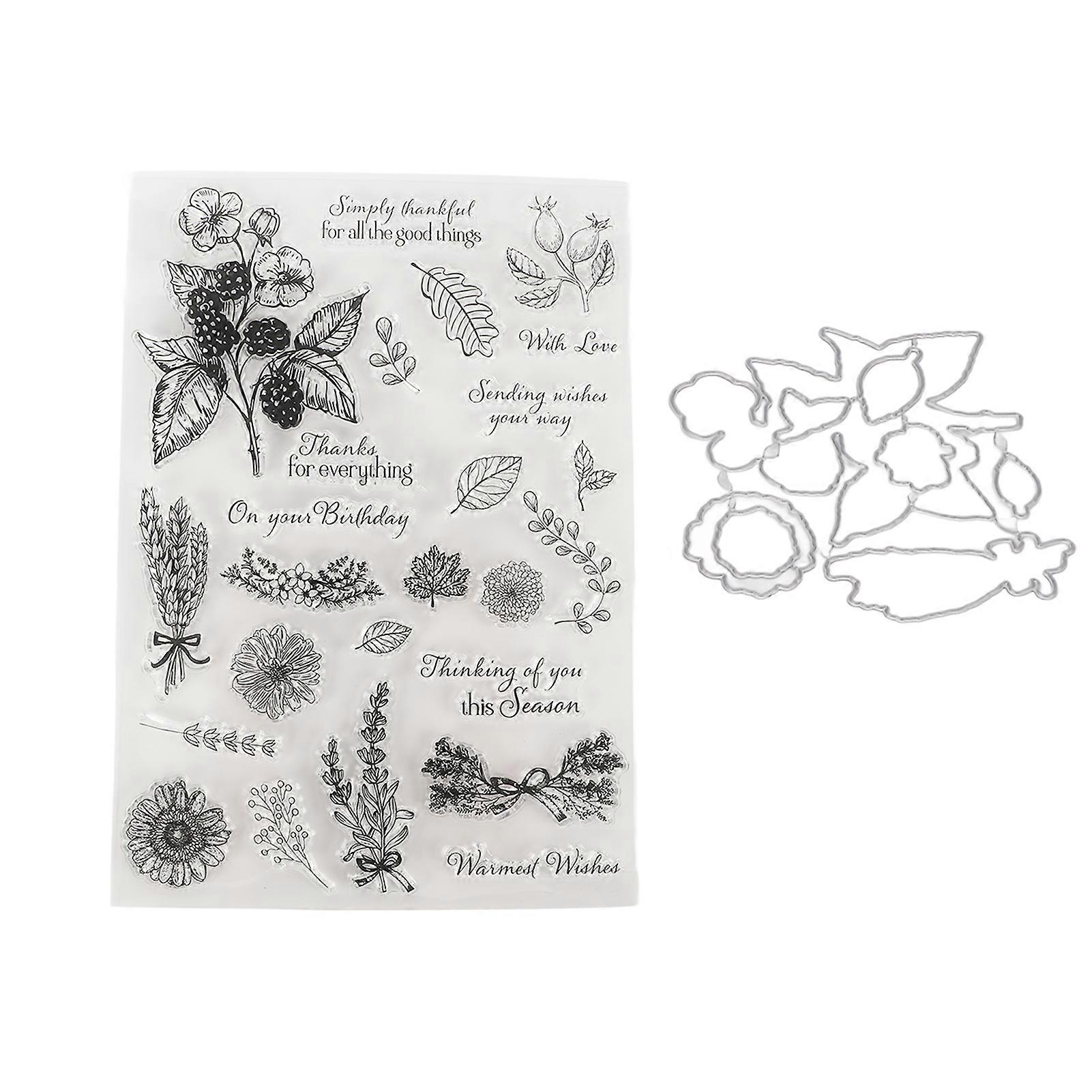 Clear Stamps Clear Imprint Multiple Patterns Recyclable Transparent Stamp for Making Invitations Decoration DIY Card
