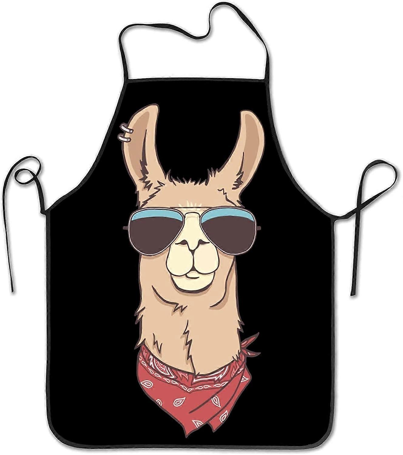 Grembiuli Per Gli Uomini Hipster Llama Grembiule Bavaglino Regolabile per Le Donne Degli Uomini Cucina Chef Cucina A Casa BBQ Waitre