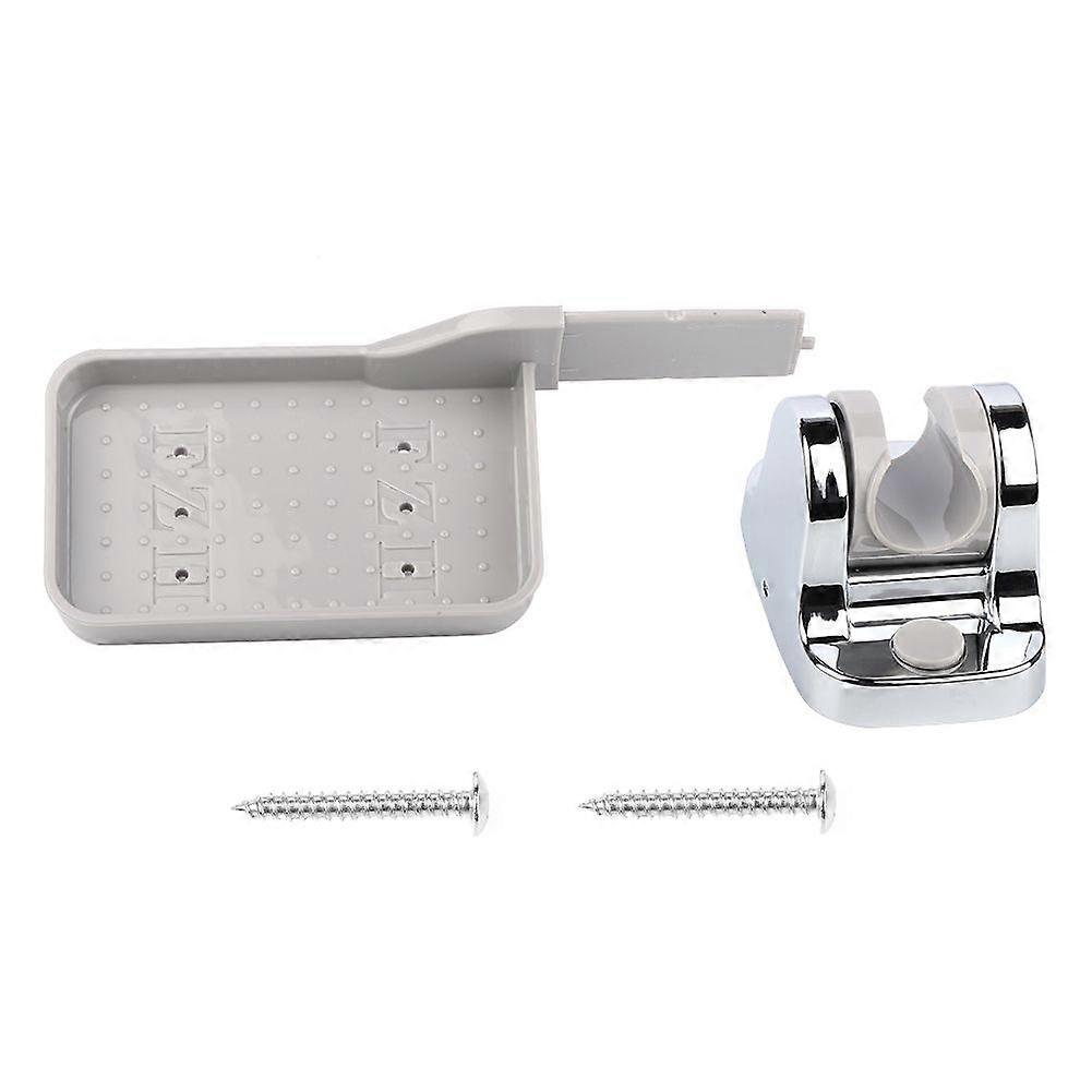 Multi-function Shower Head Bracket with Towel Hooks Soap Dish Bathroom Shelf Shower Rack