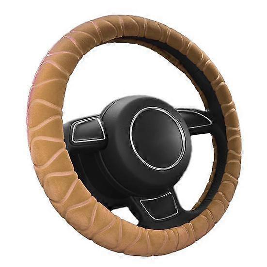 Universal Steering Wheel Wheel Warm Fluffy Plush Cover Steering Protector for Vehicles