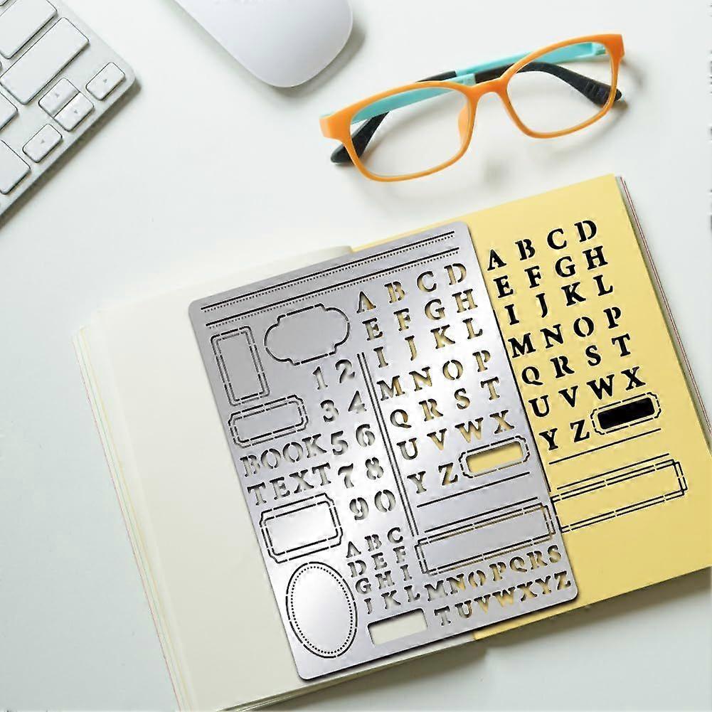 Metal Letter Stencil Lettering Alphabet Frame Stainless Steel Stencil ...