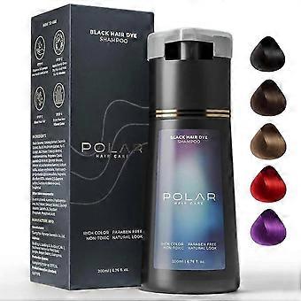 Shampooing colorant, Shampooing colorant de soin, Shampooing colorant pour soins capillaires, Pour la couverture, Convient aux femmes Moi noir