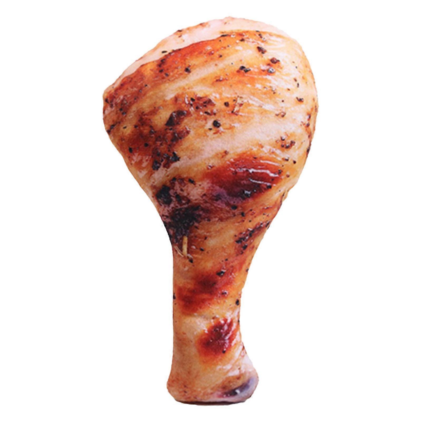 Stuffed dog toy bite resistant tooth grind realistic 3D chicken leg shape stuffed pet chew toy