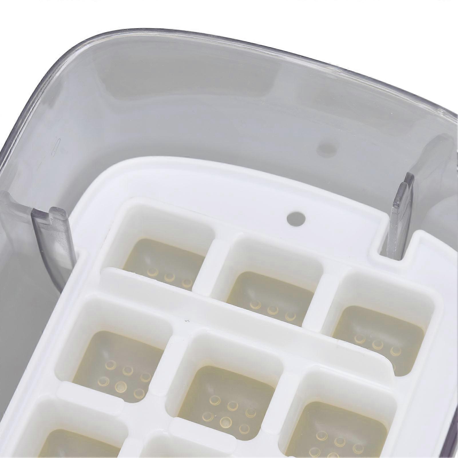 24-Grid Silicone Ice Cube Tray With Lid And Scoop, Food-Grade Silicone, BPA-Free, Nonstick, Dishwasher Safe