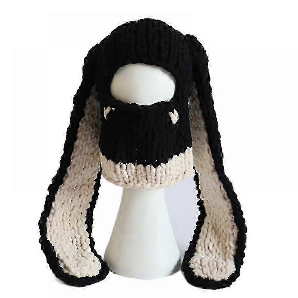 Novelty Cute Big Ears Knitted, Winter Protective Cap