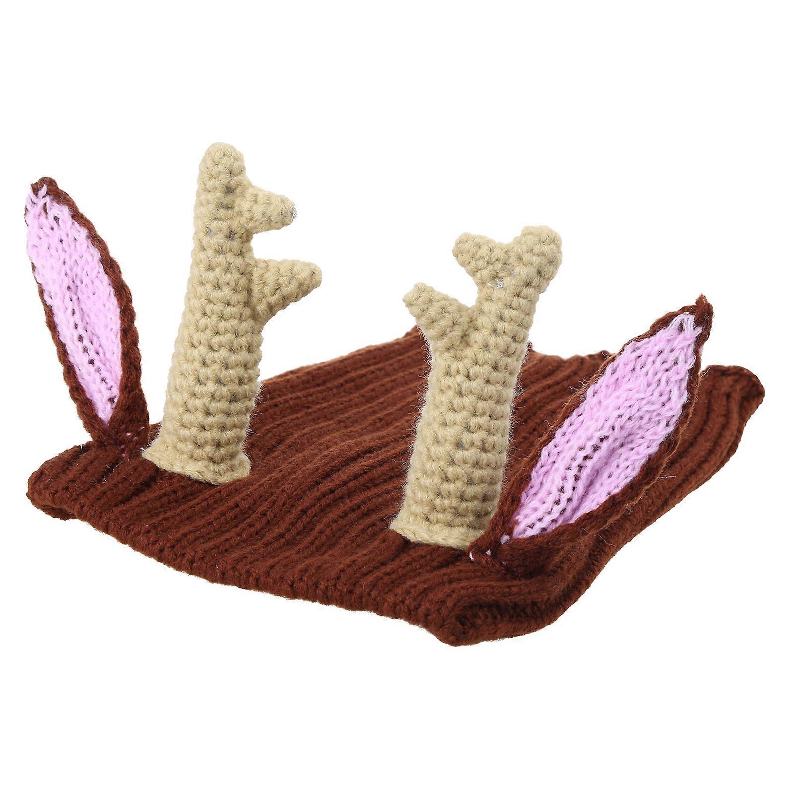 لطيف محبوك قبعة القطط اللباس زي الأليفة متماسكة كاب التفاف الأذن الحفاظ على الدفء أغطية الرأس اكسسوارات تأثيري للقطط S