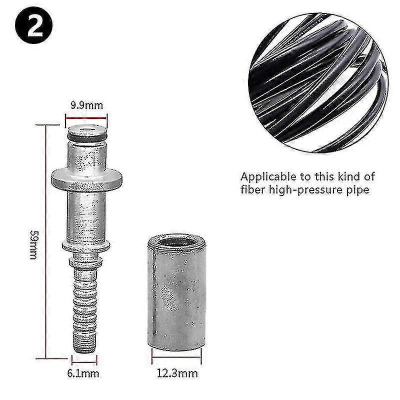 Hose Plug Fitting With Sleeve For Karcher K Pressure Washer Pipe Tip Connector