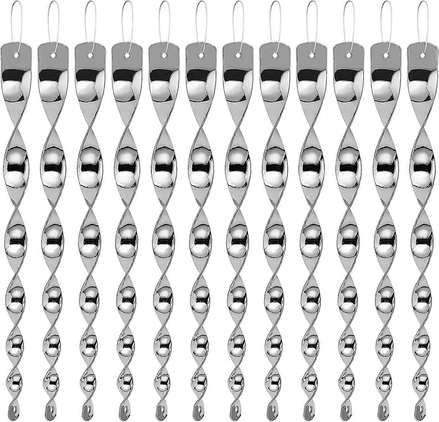 12kpl lintuja karkottavat heijastavat tangot 30cm pelottelulintujen karkotin tuulispiraali pyörivä sauva roikkuvat koristeet kodin puutarhan sisustukseen