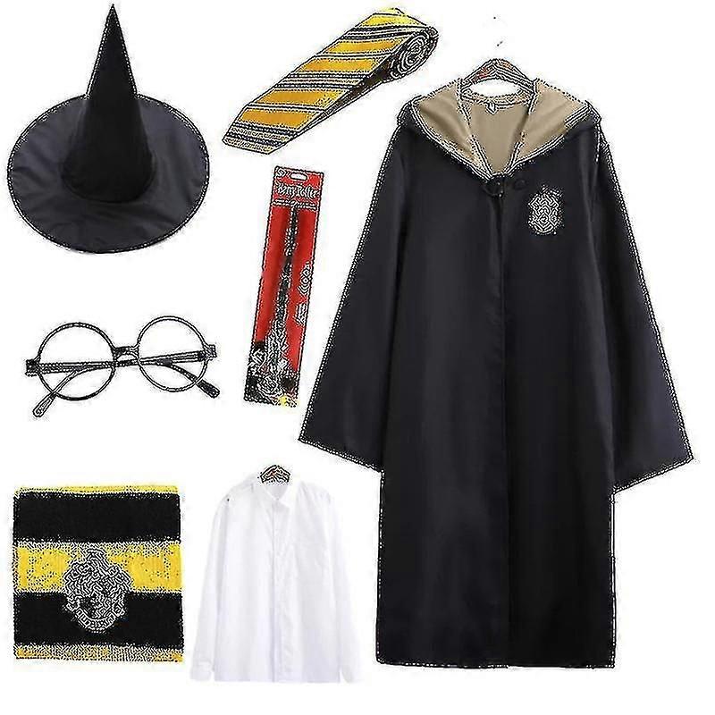 7pcs/set Para Magic Wizard Fancy Dress Capa De Capa