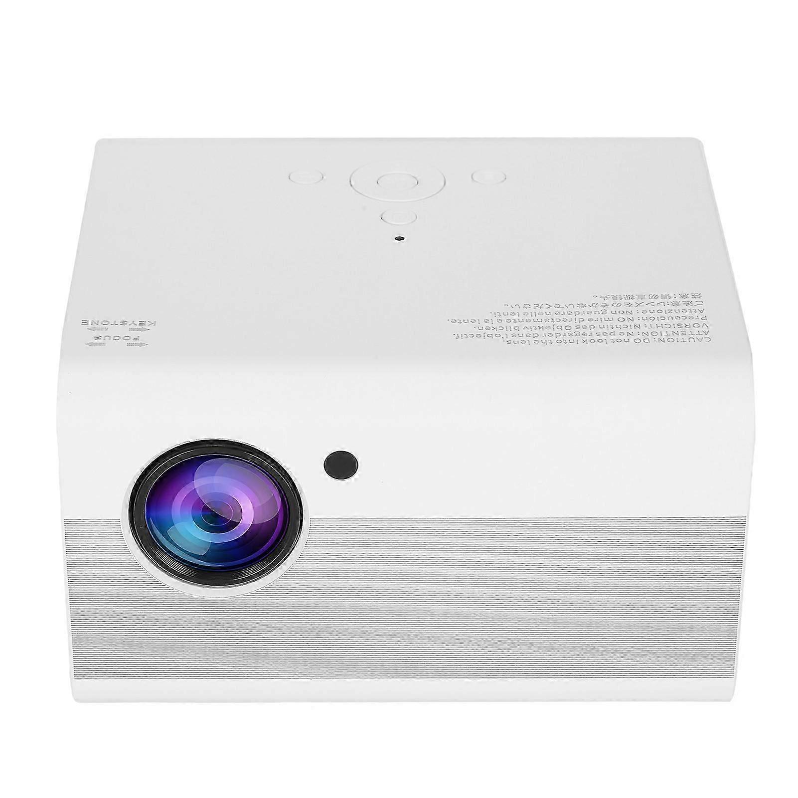 T10 Projector For Android Version 1+8g 1080p Movie Screen Projector For Home Theater Outdoor 100240v(uk Plug )