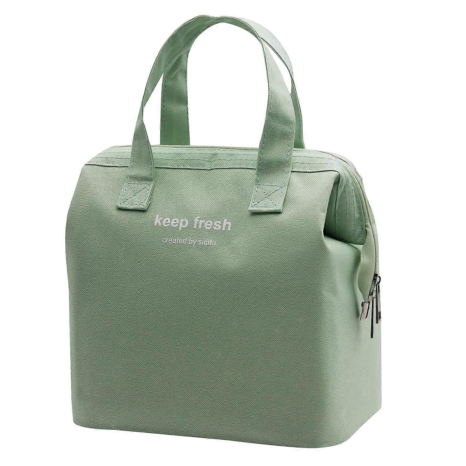 Insulated Simple Bento Cooler Tote Lunch Bag For Picnic, Work, Hiking, Beach