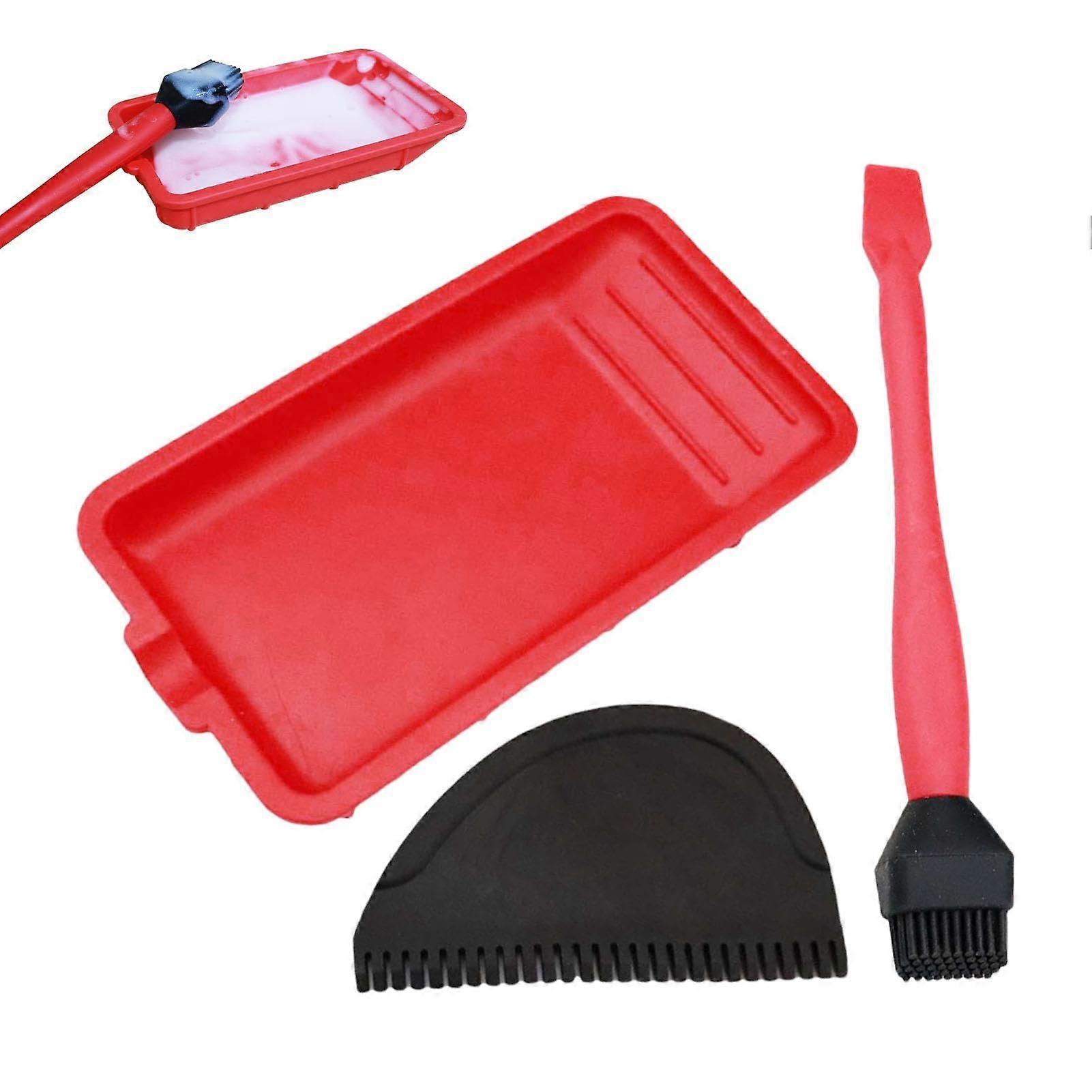 1/2 Set Silicone Glue Brush for Woodworking 20x15cm, Durable Silicone Material, Ideal for Crafting and DIY Projects