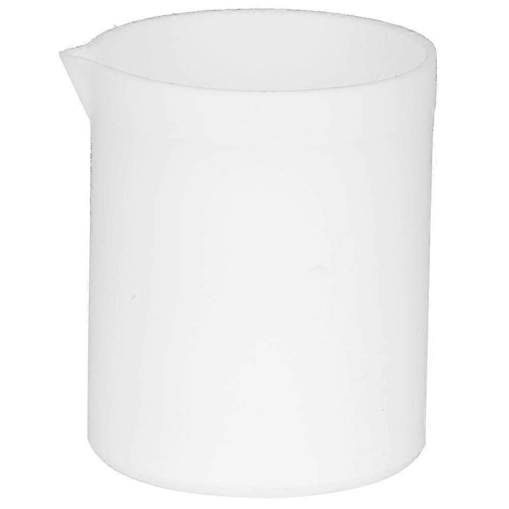 Acid & Base Resistant Beaker PTEE High Lubrication Not Sticky White Beaker Measuring Cup(250ml)
