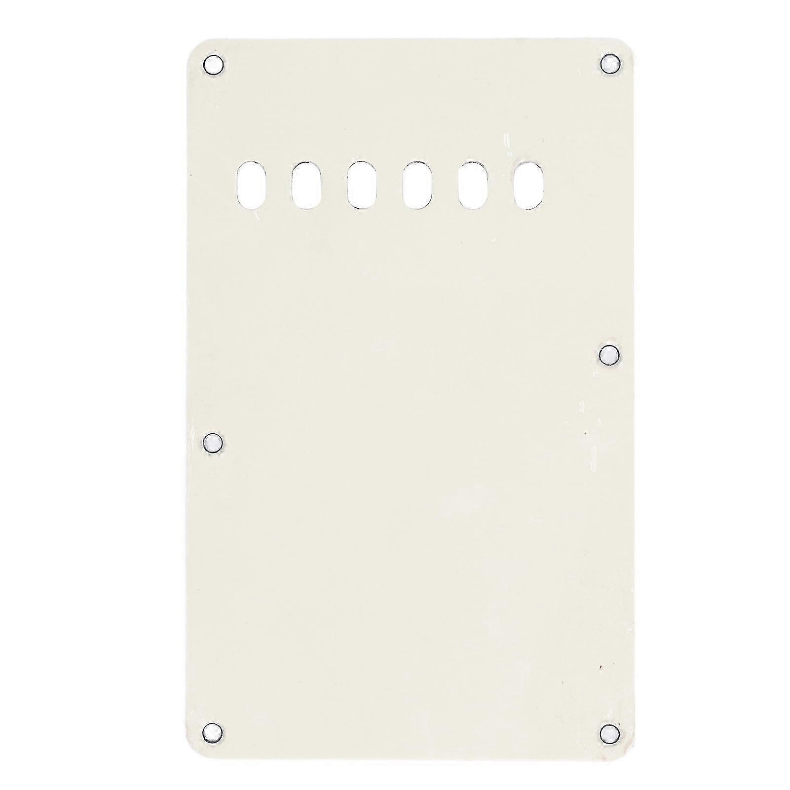 Electric Guitar Pickguard, Cream - Colored, with 6 String Holes and Multiple Mounting Holes for Easy Installation