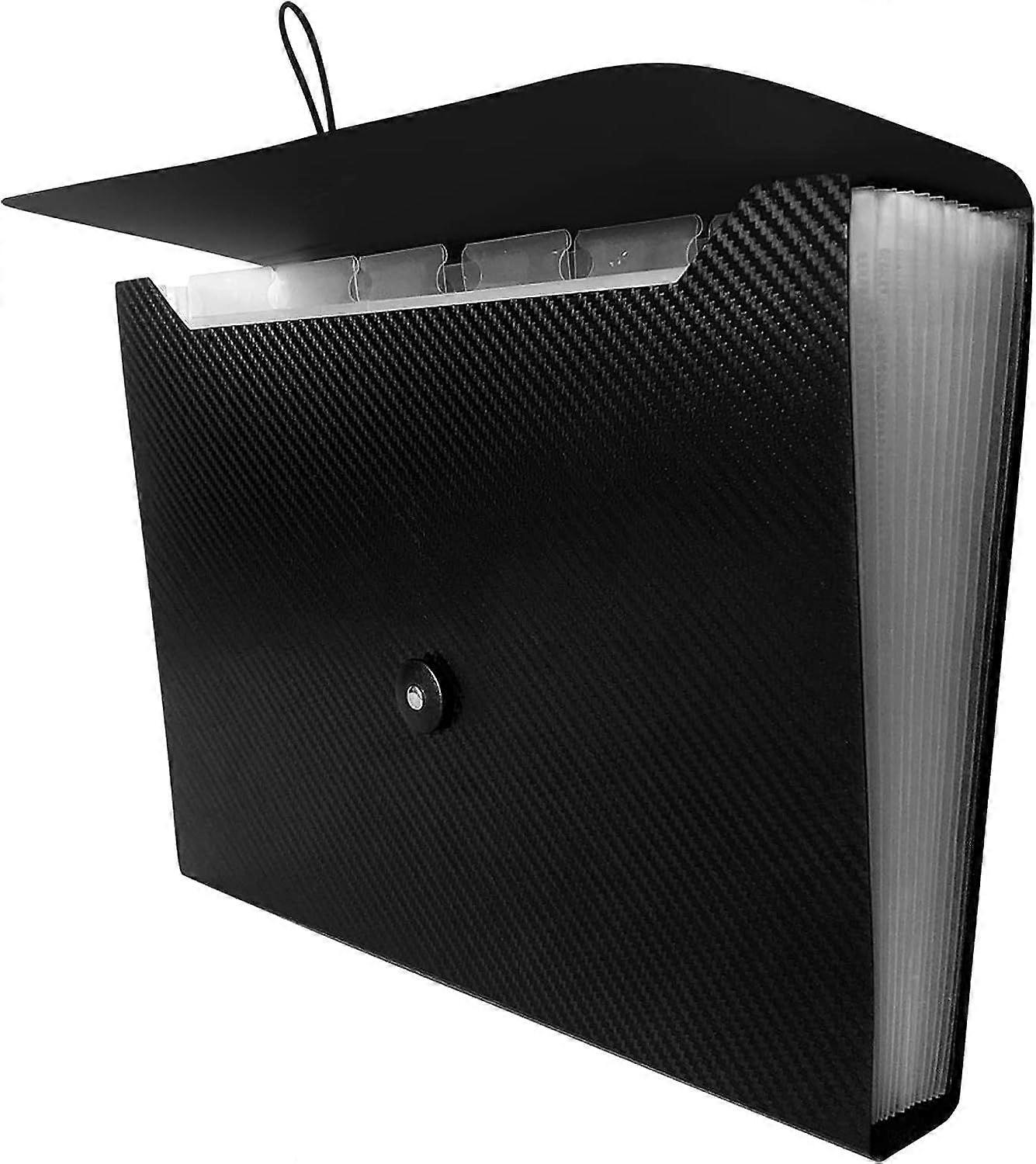 Expanding File Folders, Accordian File Organizer 13 Pockets File Organizer Accordion File Holder with Elastic Buckles Closure, A4 Paper Document Organ