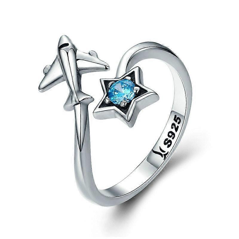 S925 Sterling Silver Ring Interstellar Journey Open Female Ring SCR322