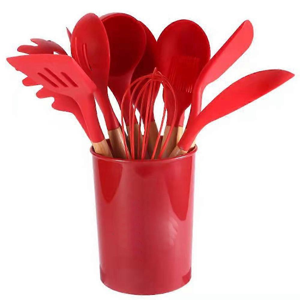 Silicone Cooking Utensils Set, Heat Resistant, Non Scratch, Easy to Clean