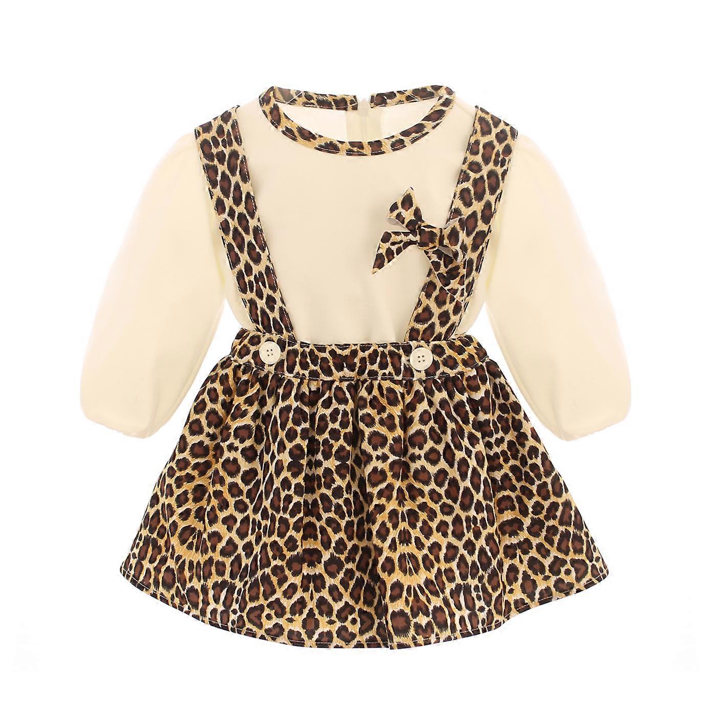 Bufi Baby Mädchen Outfit mit langärmeliger Tunika und Latzhose,