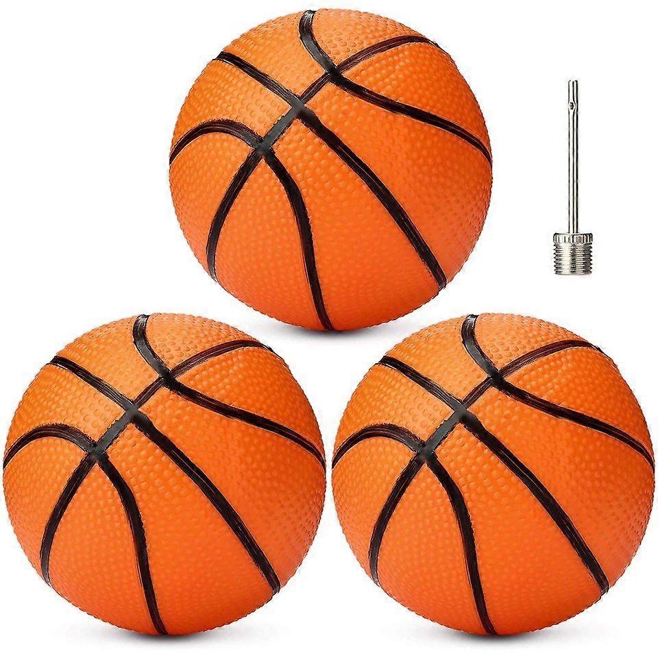 3pcs 7-Inch Mini Inflatable Replacement Basketballs