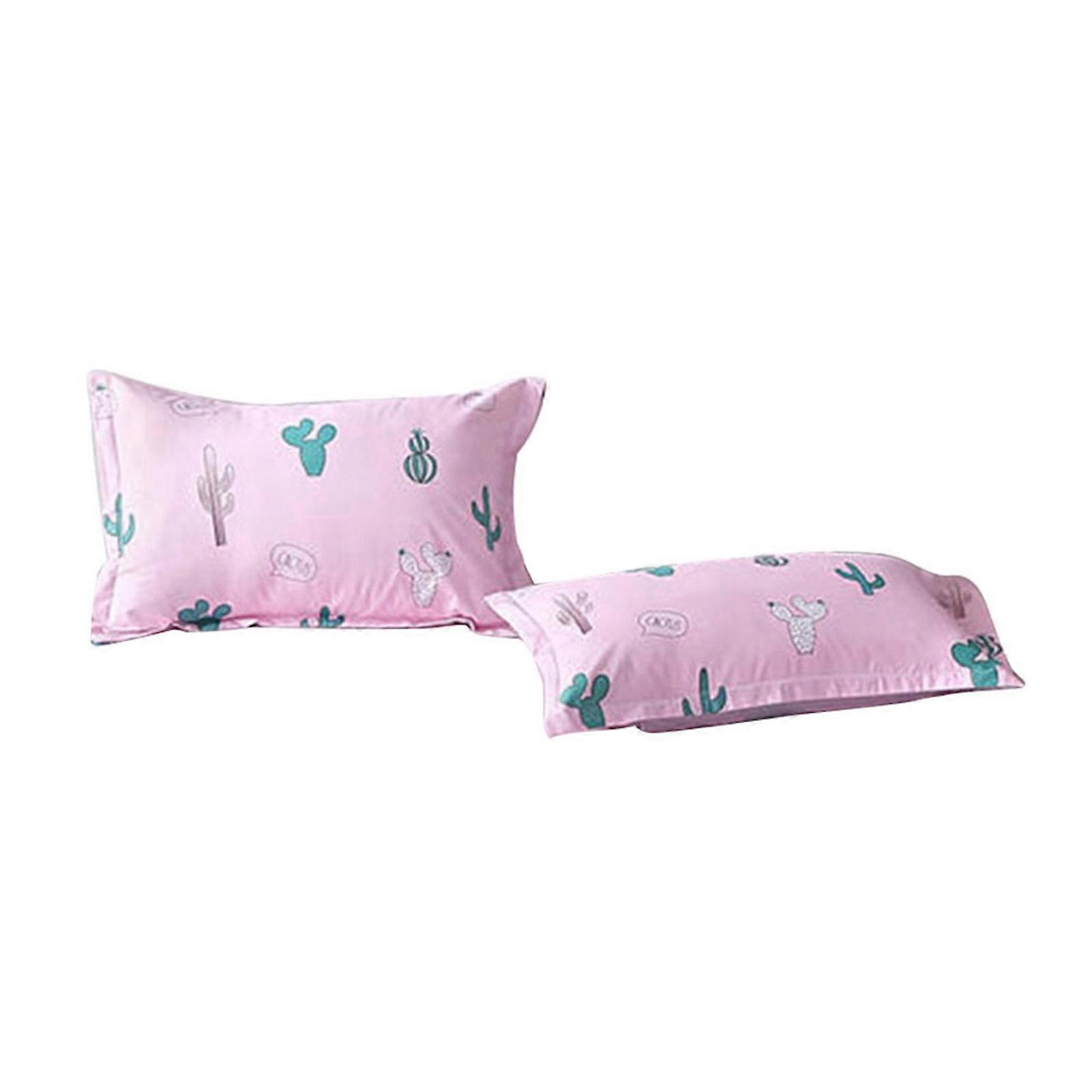 Comfortable Plant Printing Polyester Bedding Set Pillowcase Fitted Sheet (Pillowcase Only)