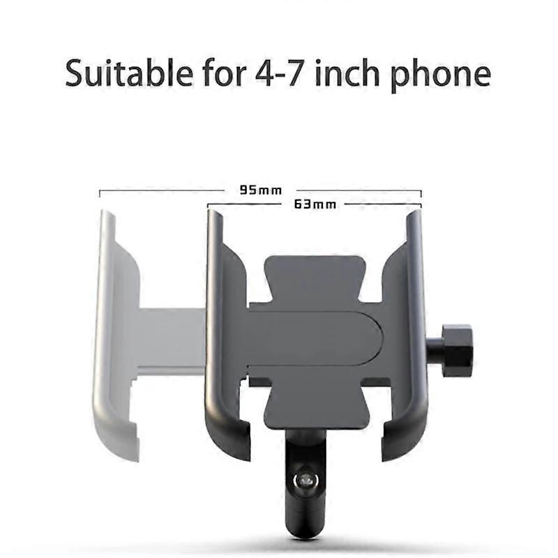 Outdoor Motorcycle Handlebar Cell Phone Holder Universal Scooter Phone Clip Vehicle Phone Navigation Bracket