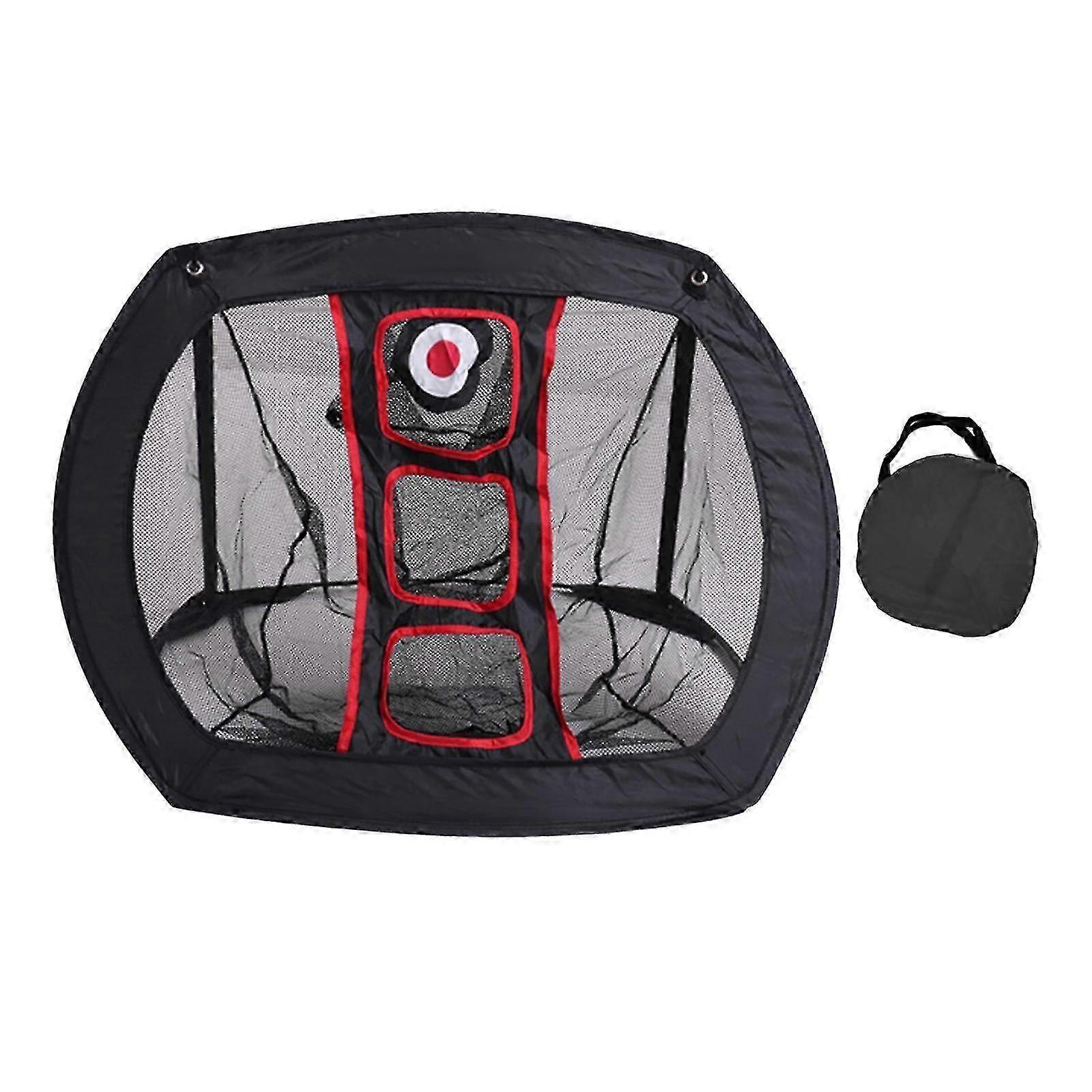 Golf Chipping Net Foldable Golf Net Golf Training Net Golf Practice Net Black Red