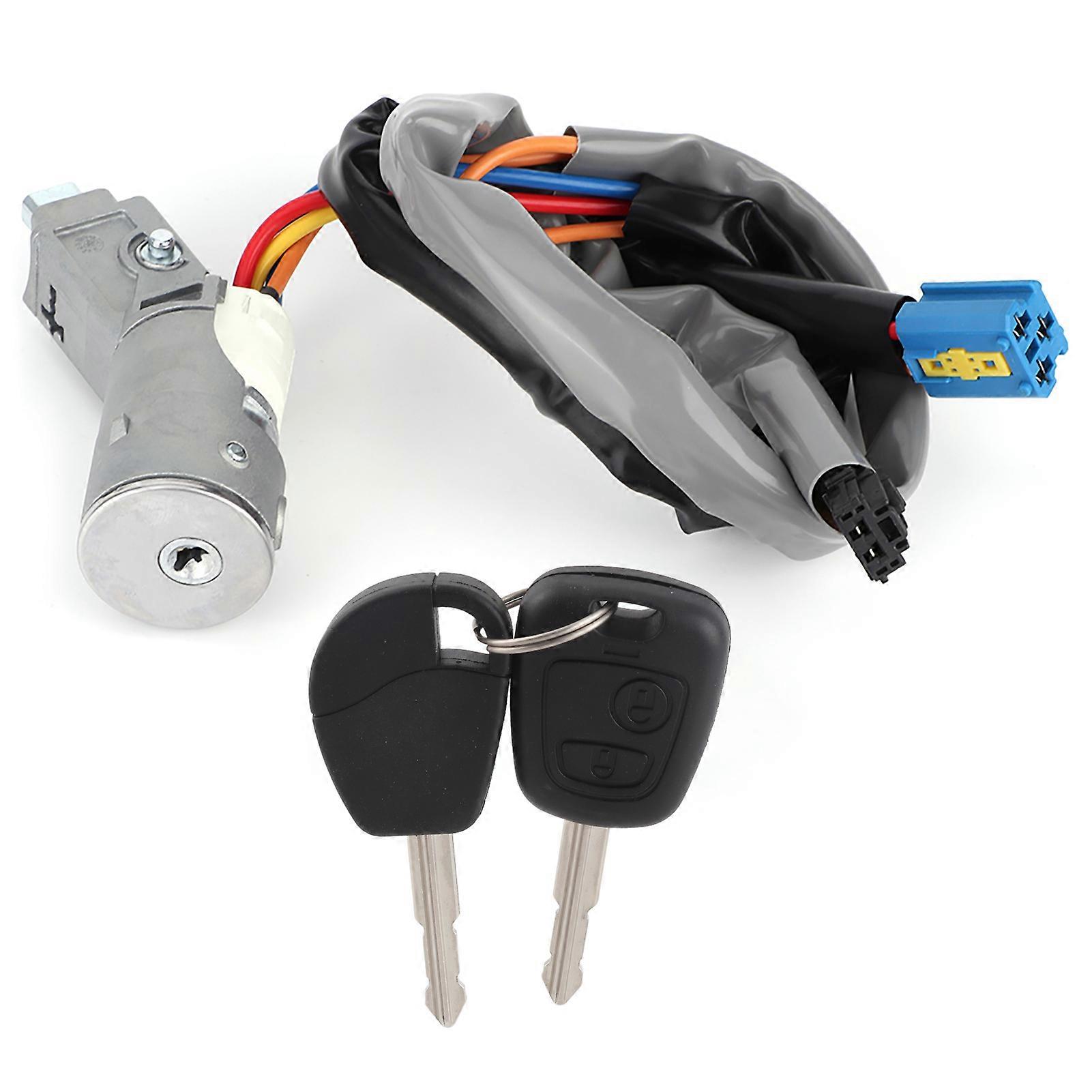 Ignition Key Switch Starter Switch with 2 Keys 4162.CF Fits for Berlingo