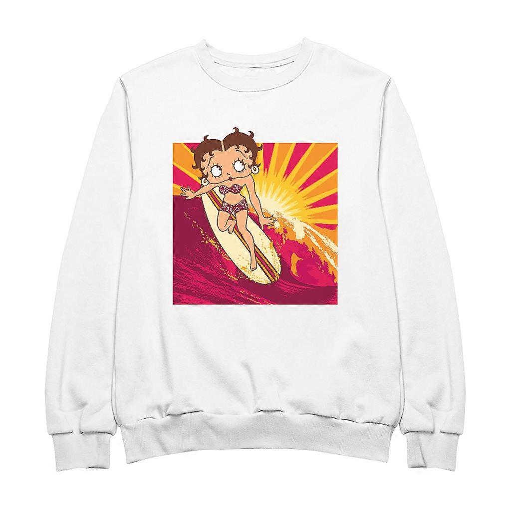 Betty Boop Sunset Surfer Women's Sweatshirt