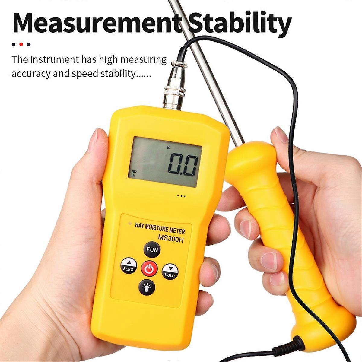 MS300H Hay Moisture Meter with Probe for Hay Bale,Cereal Straw