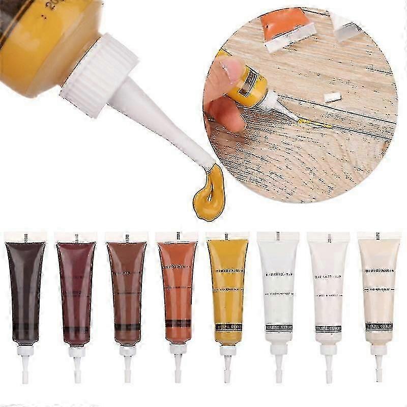 12stk Træ Reparation Kit Træ Filler Gendan Træmøbler Touch Up Tool Set Markør Pen Creme Voks Reparation Polymerharpiks Hurtig reparation