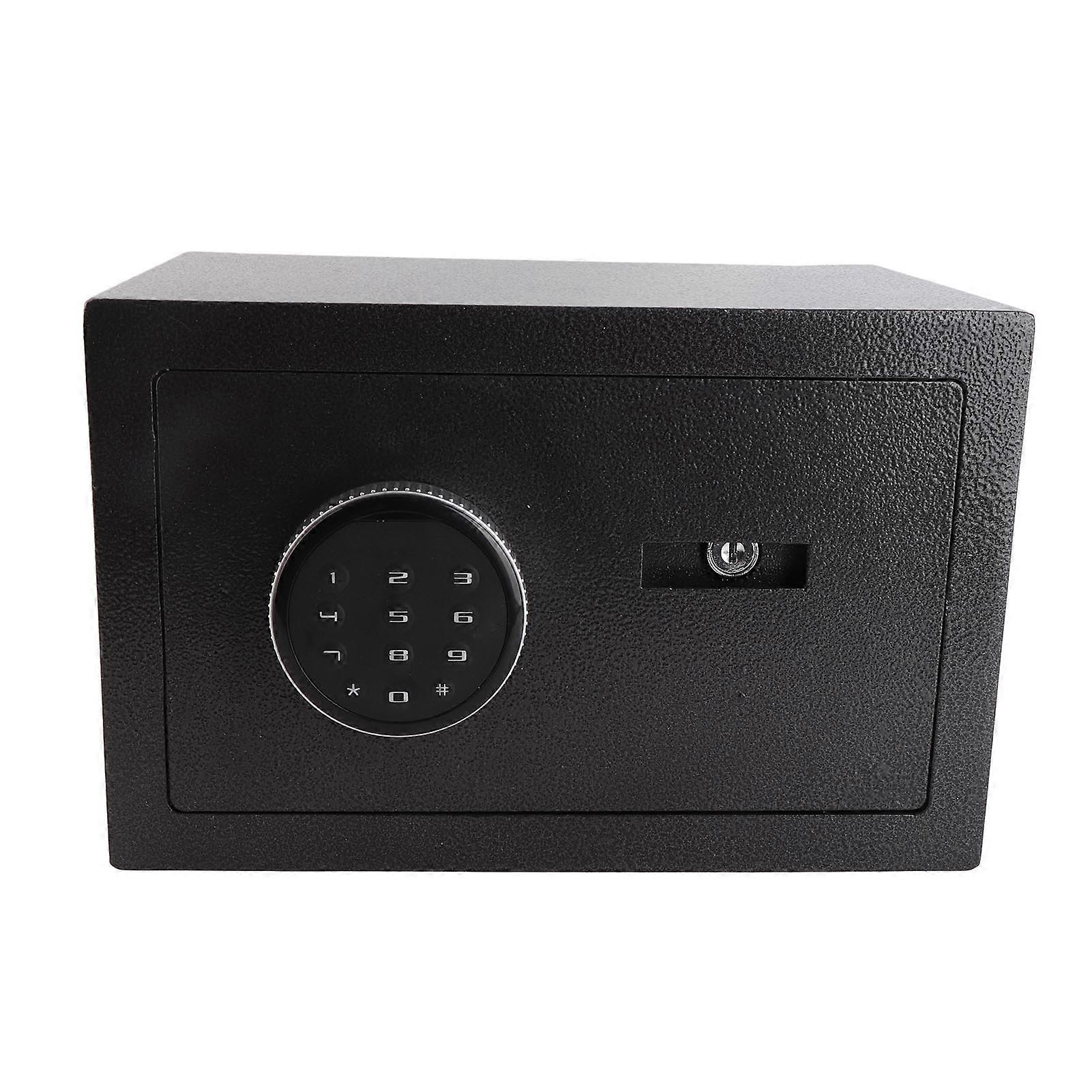 35L Black Large Capacity Safe Steel Anti-Theft Security Box Digital Lock Home Use Durable Strongbox for Secure Storag