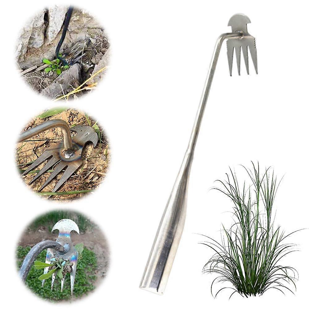 High quality manganese steel forged weeding tool garden rake for garden hoe, 4 teeth-E